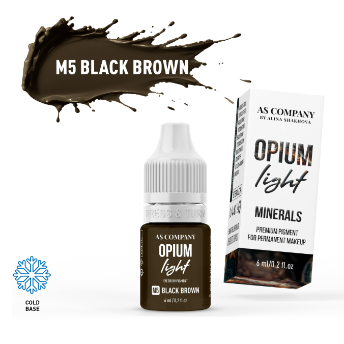 AS Company Mineral M5 Black Brown Augenbrauenpigment, 6 ml