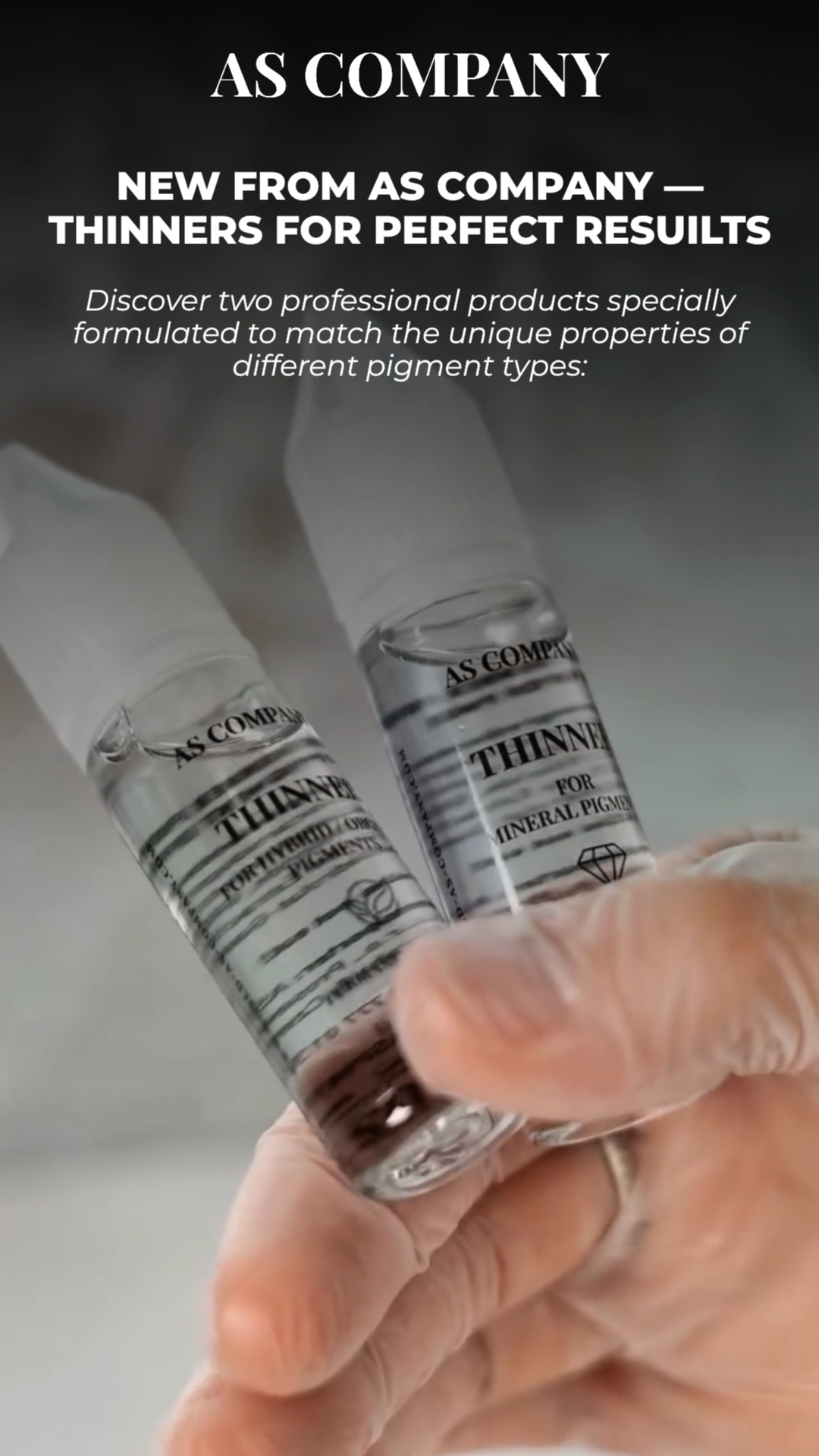 AS Company mineral pigment thinner for PMU, product detail