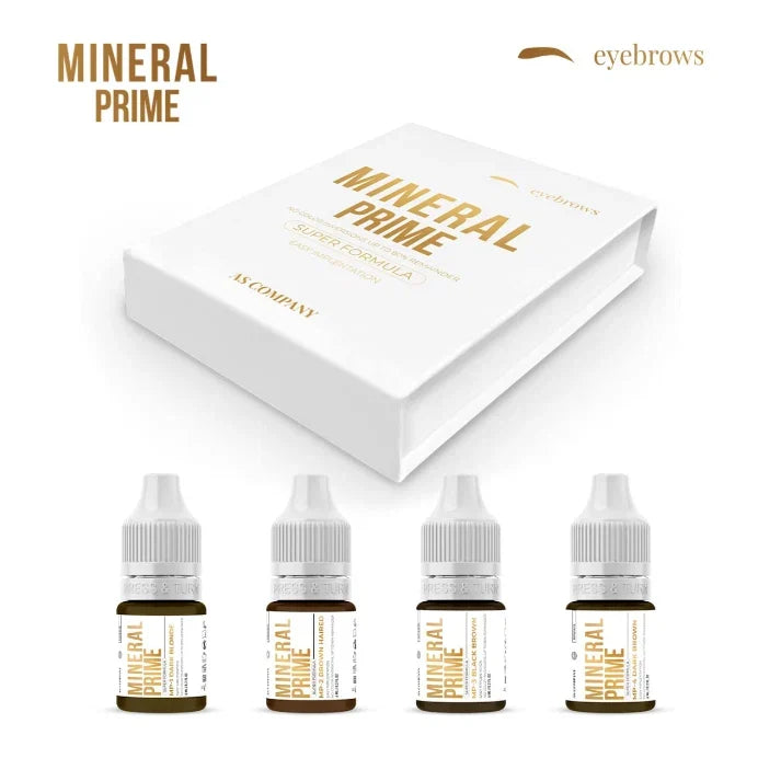 AS Company Mineral Prime Super Formula eyebrow pigment set, 6 ml