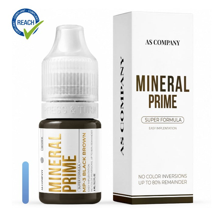AS Company MP3 Black Brown mineral brow pigment, 6 ml