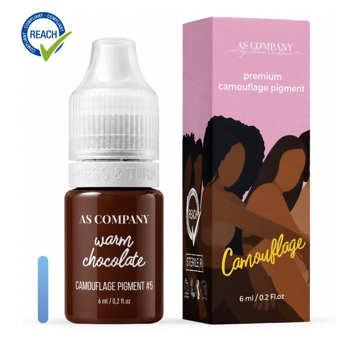 AS Company No.5 Warm Chocolate camouflage pigment, 6 ml bottle