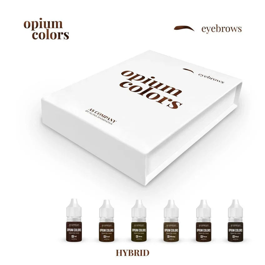 AS Company Opium Colors hybrid eyebrow pigment set