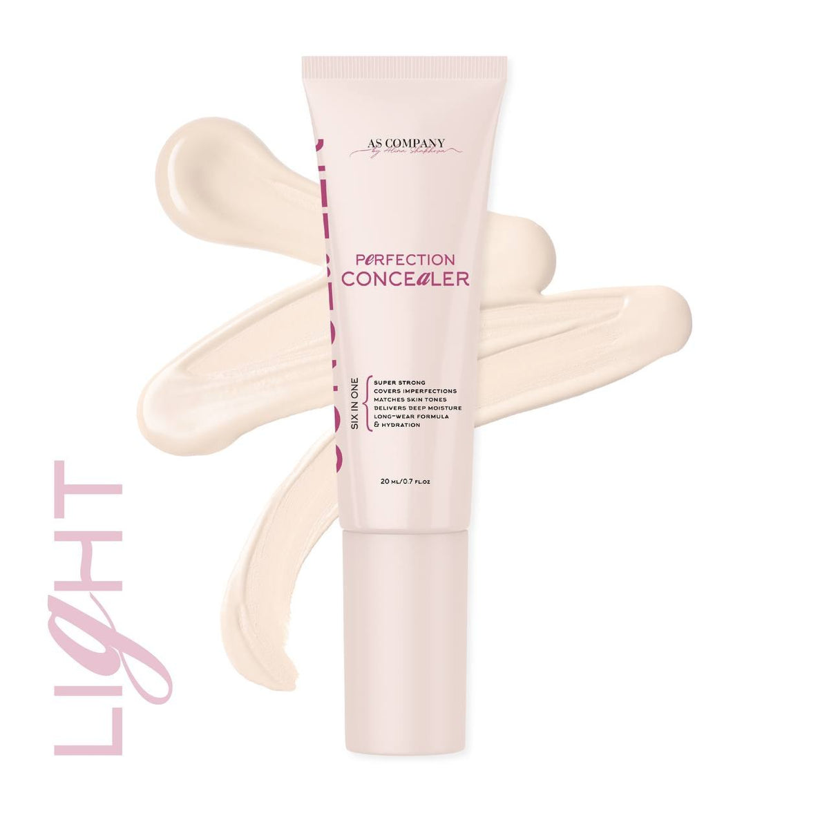 AS Company Perfection Concealer Light tube met kleurstaal