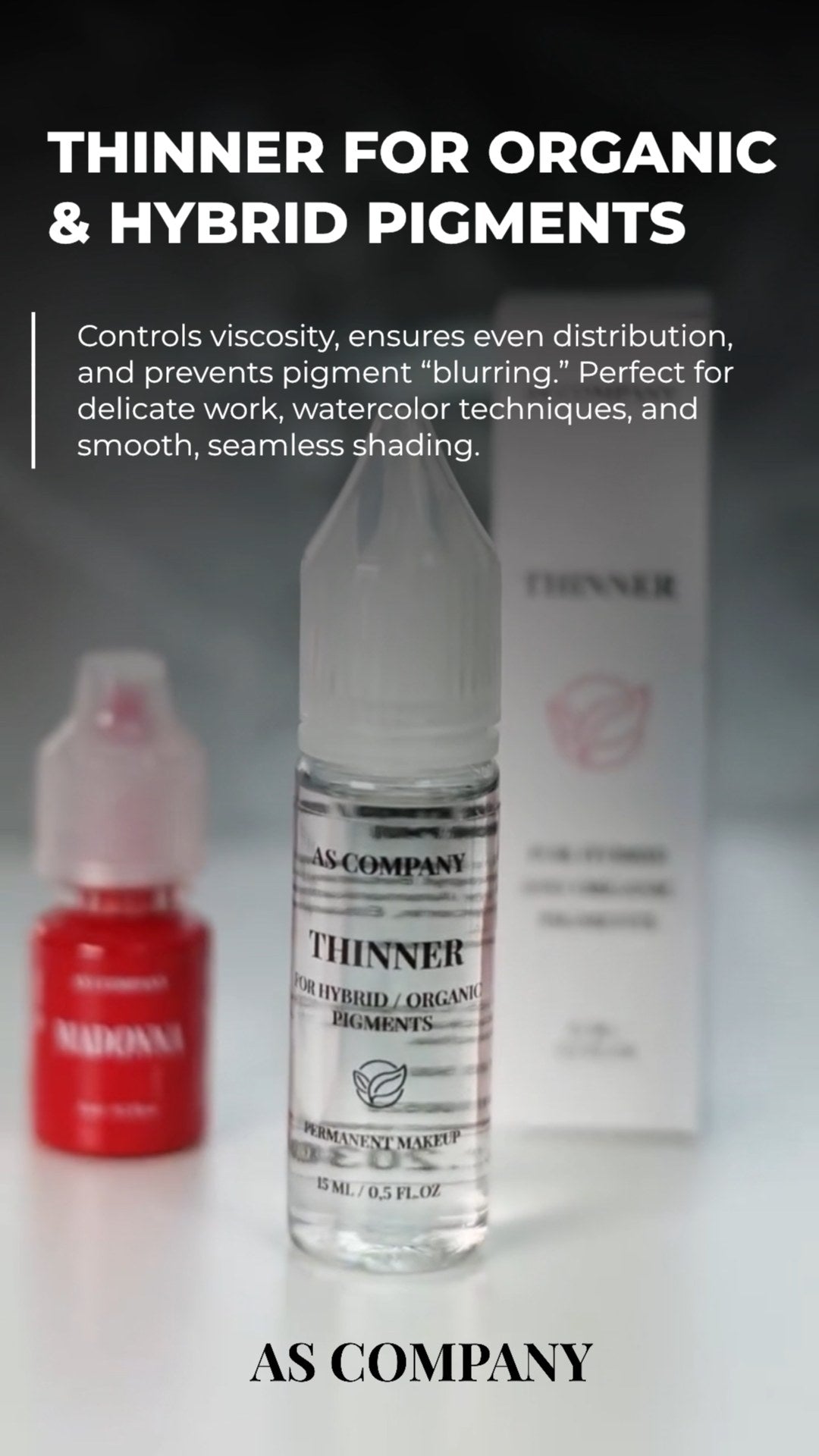 AS Company thinner for organic and hybrid pigments: what it does