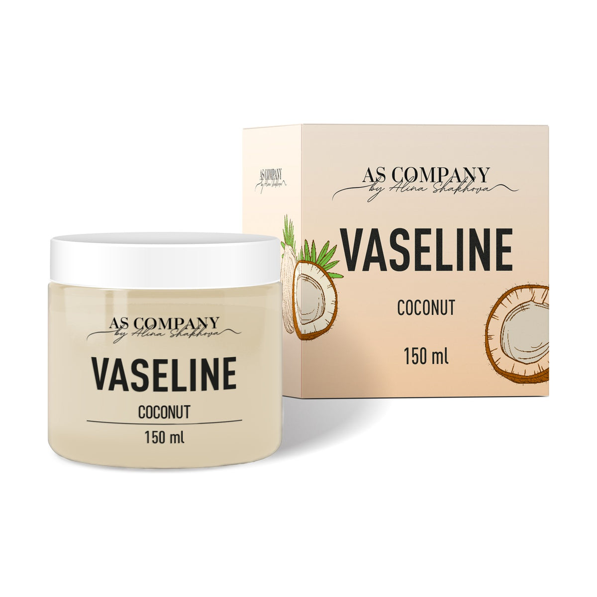 AS Company Vaseline Coconut 150 ml jar with box
