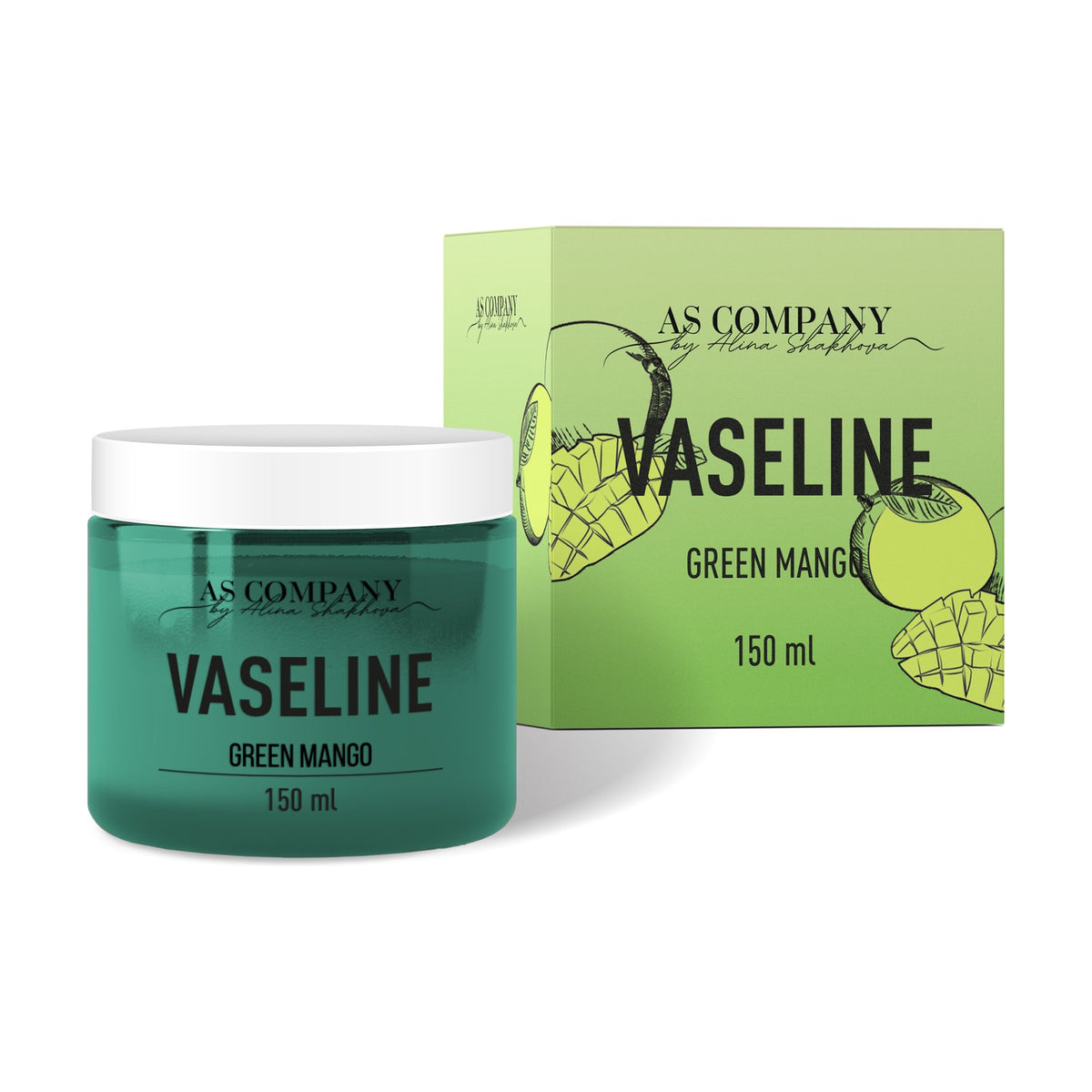 AS Company Vaseline Green Mango 150 ml jar with box