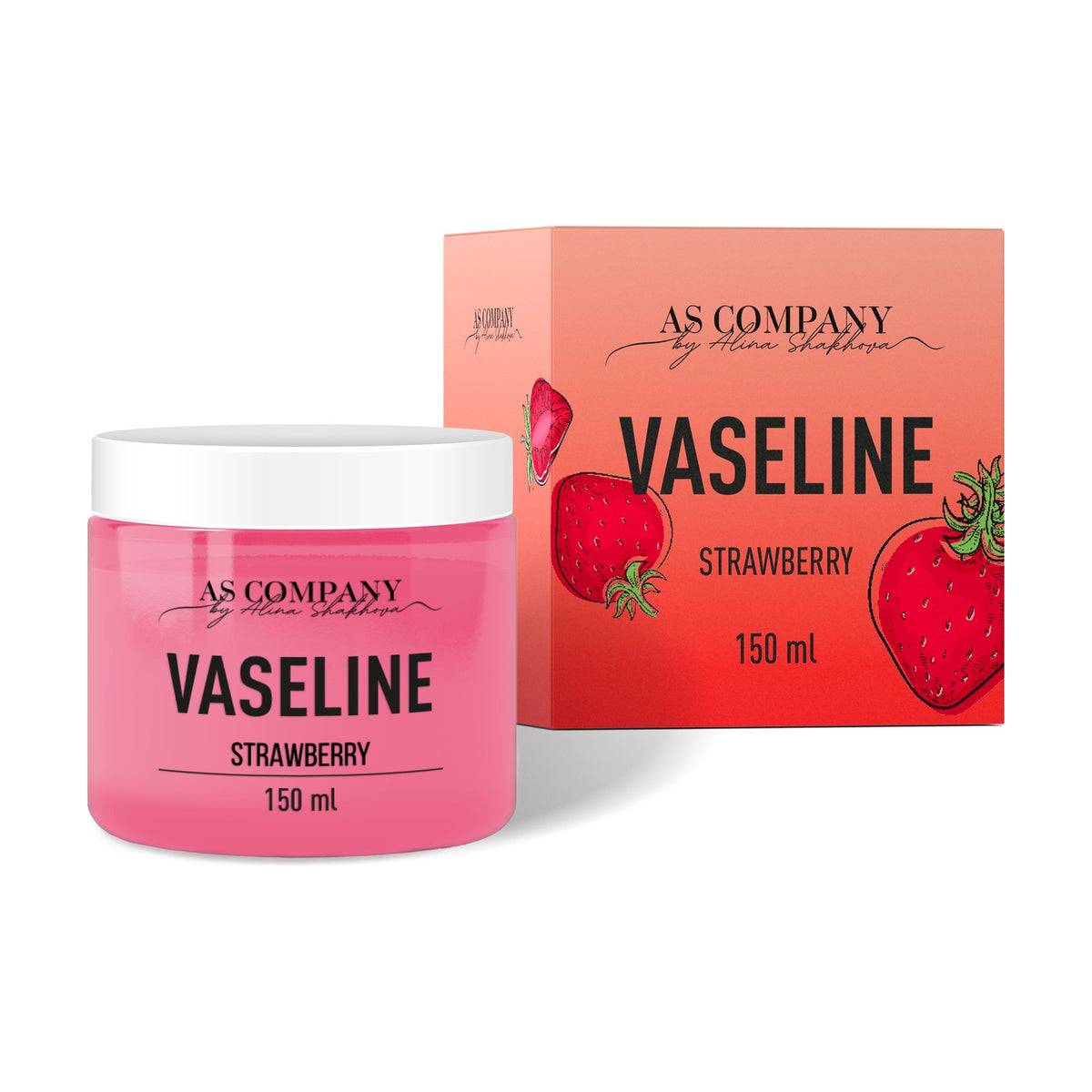 AS Company Vaseline Strawberry pot van 150 ml met doosje