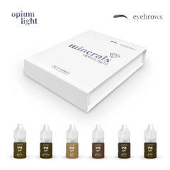 Eyebrow Set – Opium Light (Minerals, 6 × 6 ml) | Professionele PMU Pigmenten | PMU Master Boutique