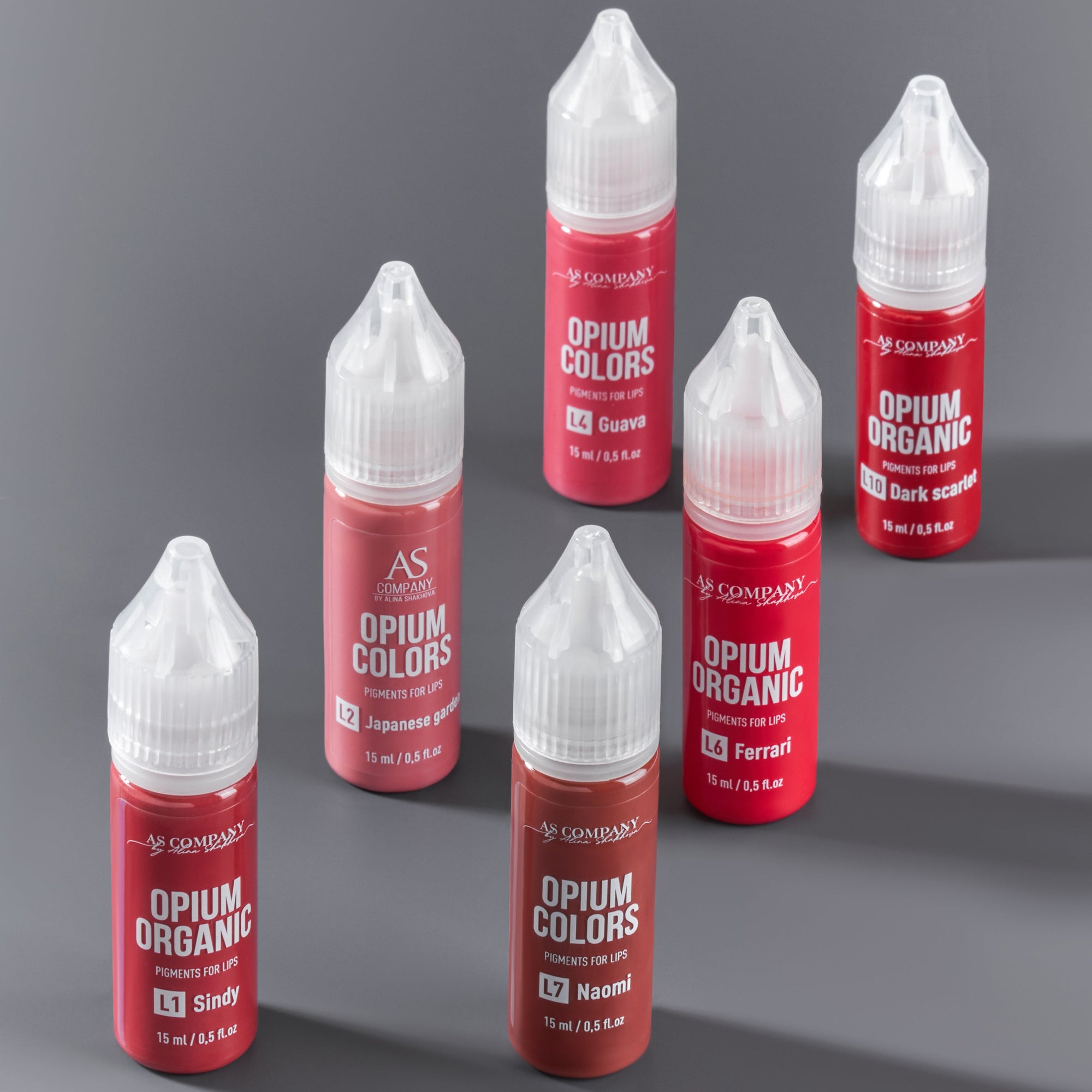 Lippigmenten voor permanente make-up – Lippenpigmente für Permanent Make-up – pigments pour maquillage permanent