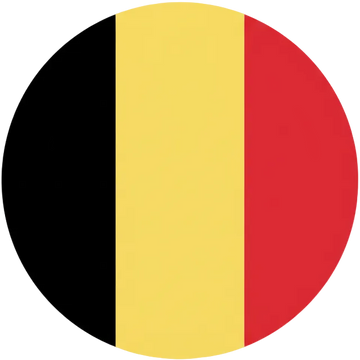 belgium flag in circle