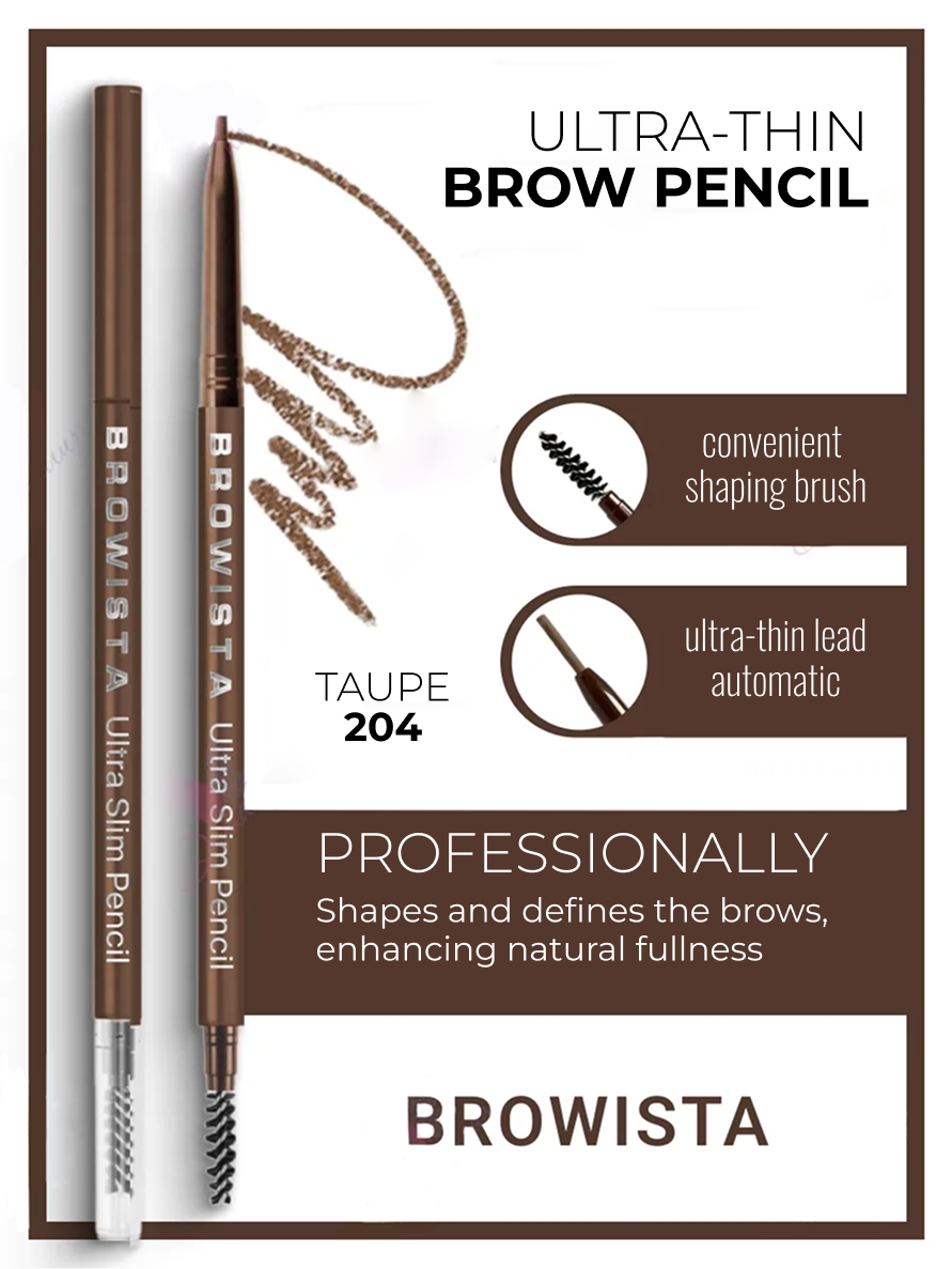 Browista Taupe automatic eyebrow pencil for brow mapping and hair strokes, product detail