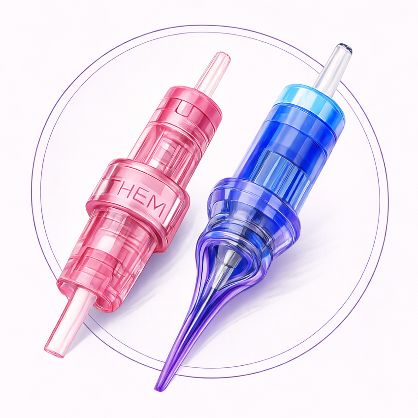 catridges needles for permanent makeup mast ocean heart them