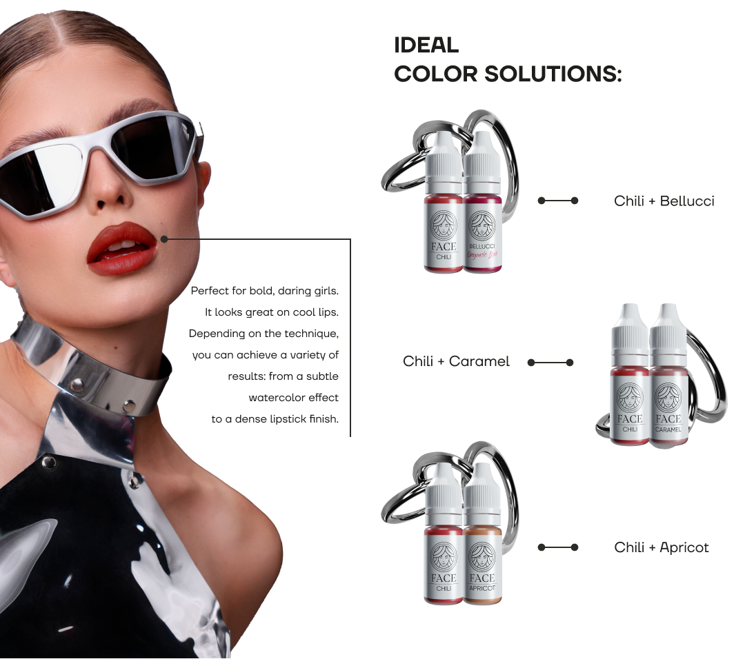 chilli face pmu pigment lips