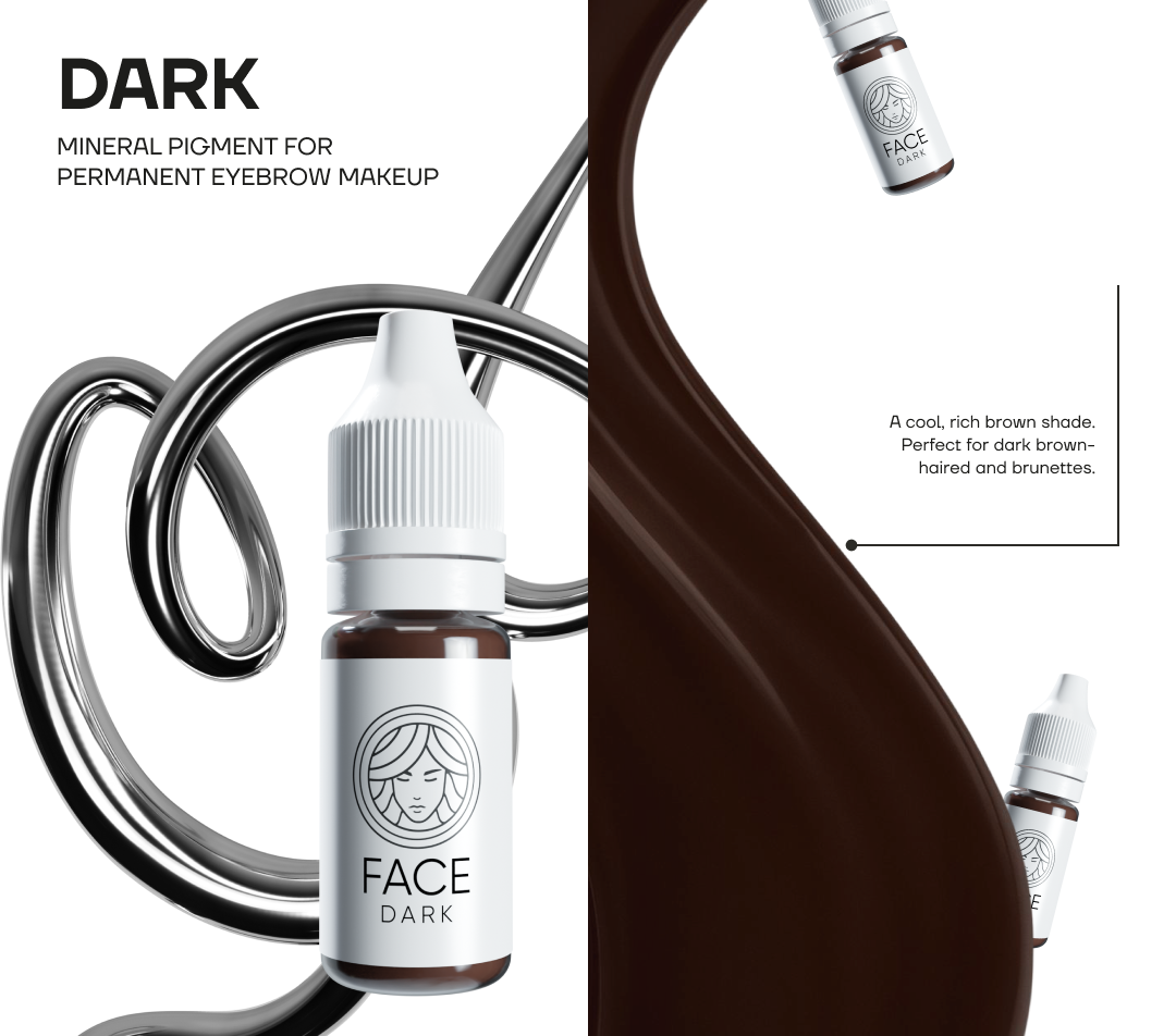 dark mineral pigment face for brunettes