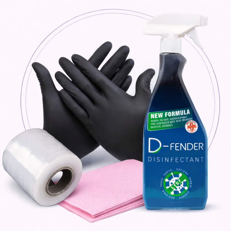 desinfection nitrite gloves barrier film dental bibis safety for pmu