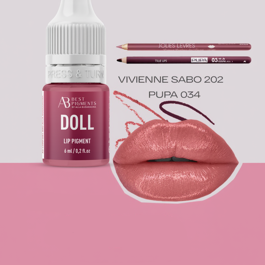 doll lip pigment for pmu as companya