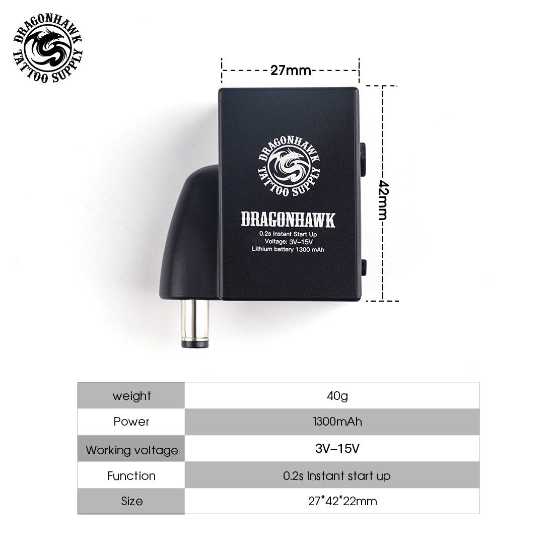 Dragonhawk B1 DC wireless power supply for PMU machines, product detail