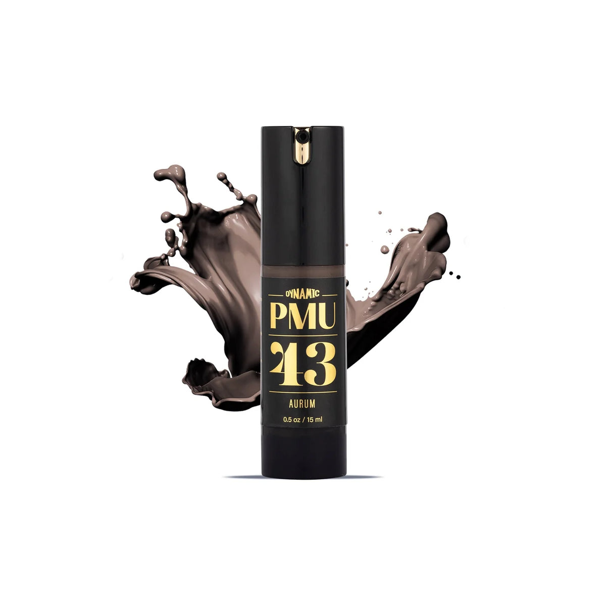Dynamic PMU 43 Aurum brow pigment 15 ml bottle with ink colour