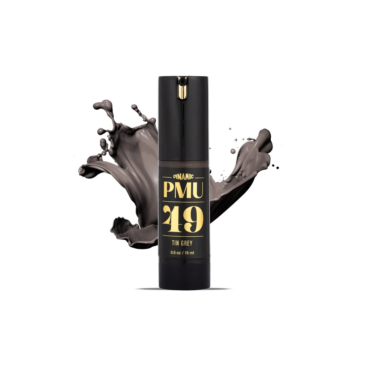 Dynamic PMU 49 Tin Grey brow pigment 15 ml bottle with ink colour