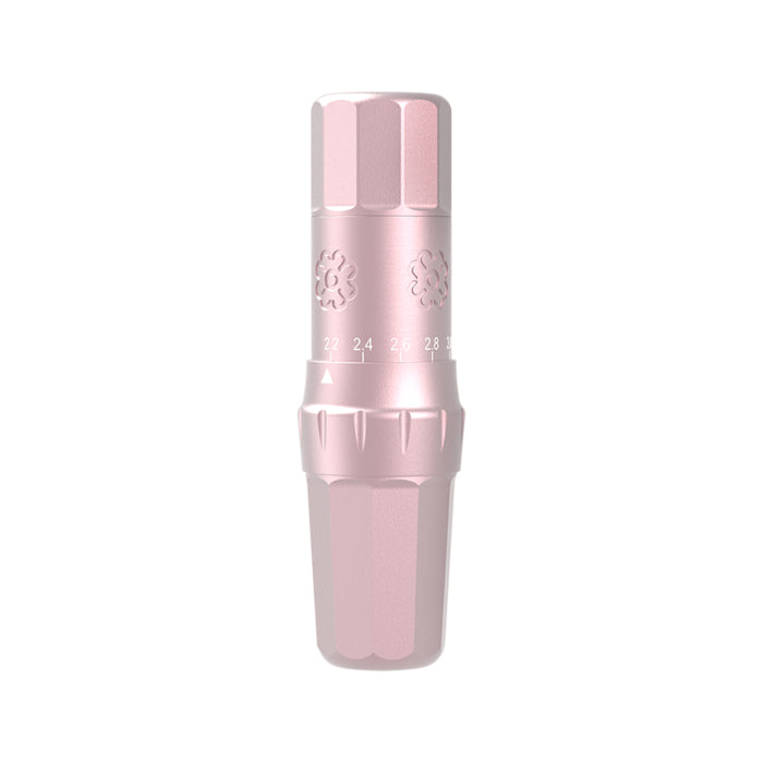 Microbeau E.L.B Blush Pink wireless PMU machine, side view