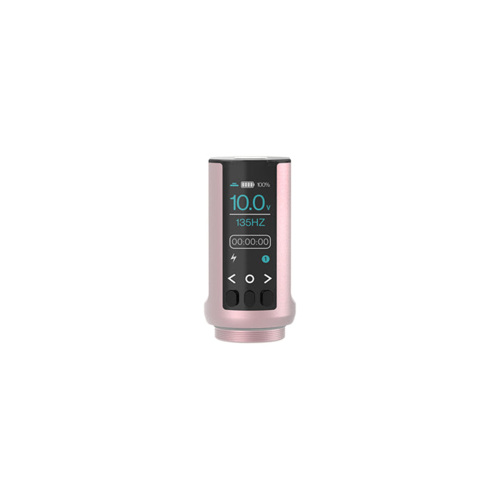 Microbeau E.L.B Blush Pink wireless PMU machine, detail of adjustable stroke