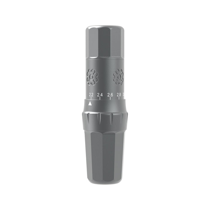 Microbeau E.L.B Smokey Quartz wireless PMU machine, side view