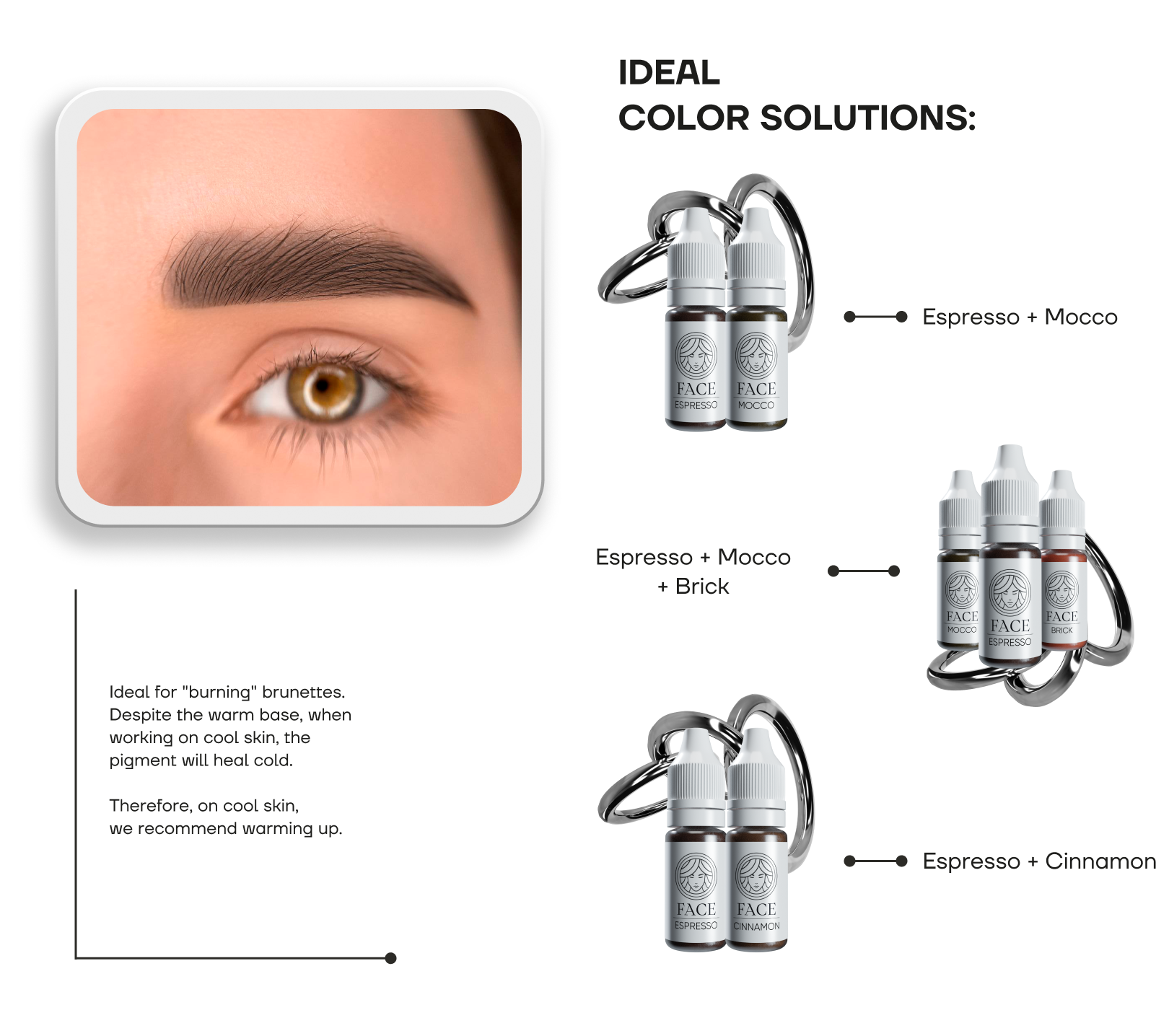 espresso face pigments brows