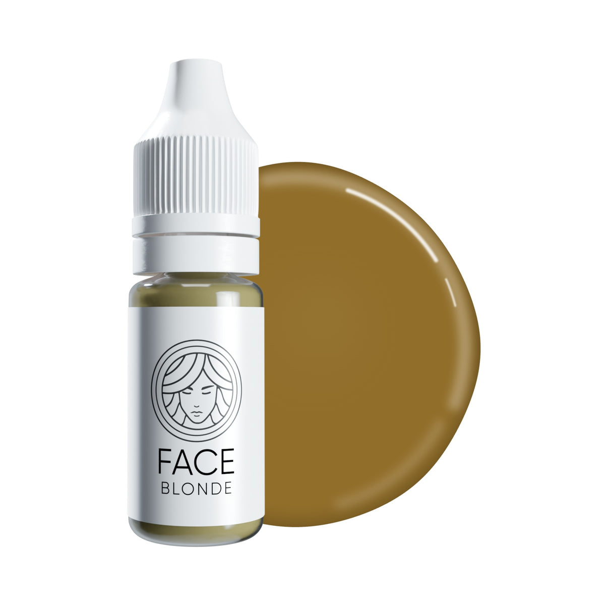 FACE Blonde Mineral-Augenbrauen-PMU-Pigment, Flasche mit Farbtropfen