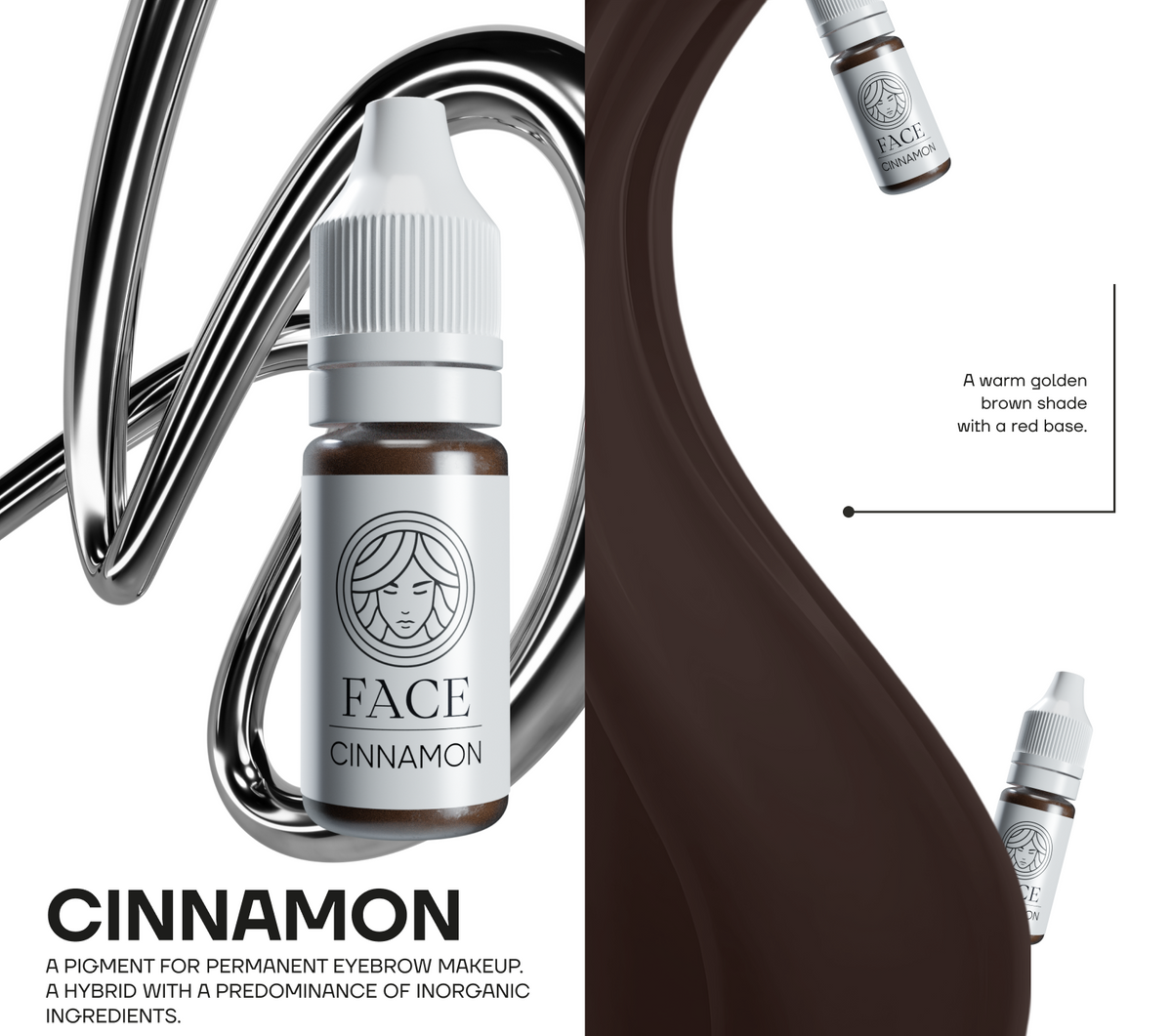 Tint Cinnamon uit de FACE Hybrid wenkbrauwpigmentlijn
