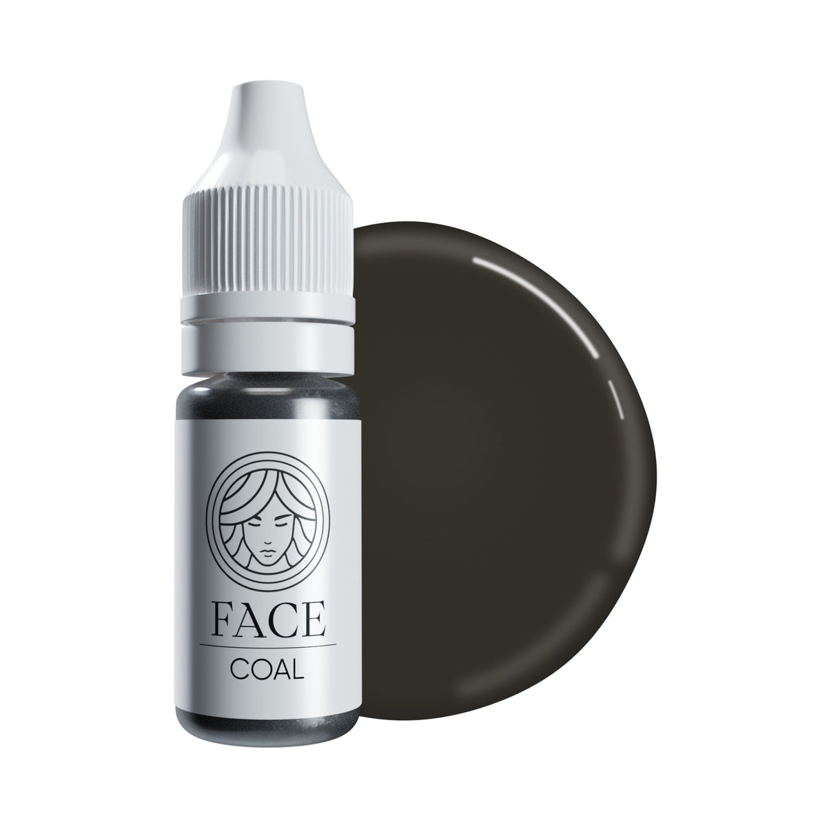 FACE Coal Hybrid eyeliner PMU pigment bottle with colour drop
