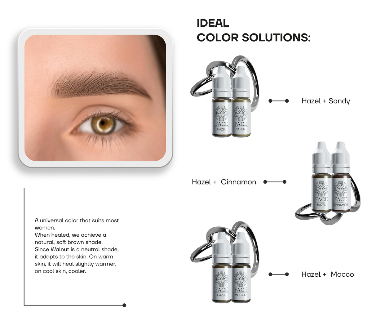 FACE Hazel hybrid brow pigment, product detail