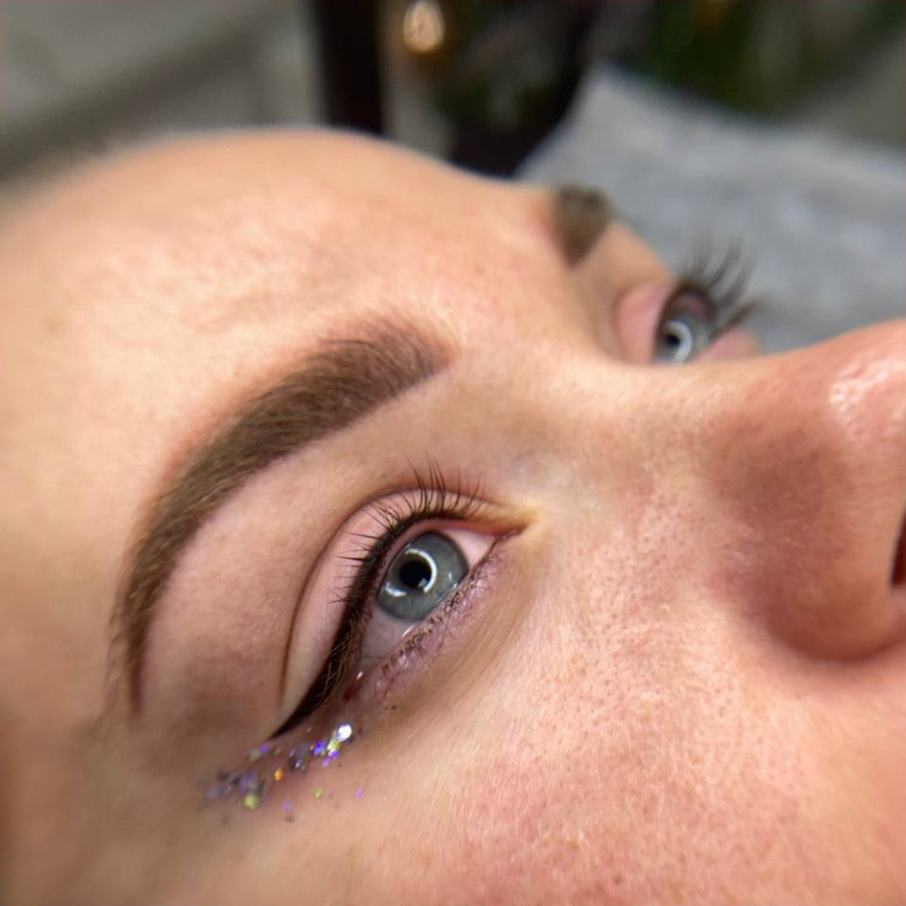 Brow and lash-line PMU with FACE Brick and Coal