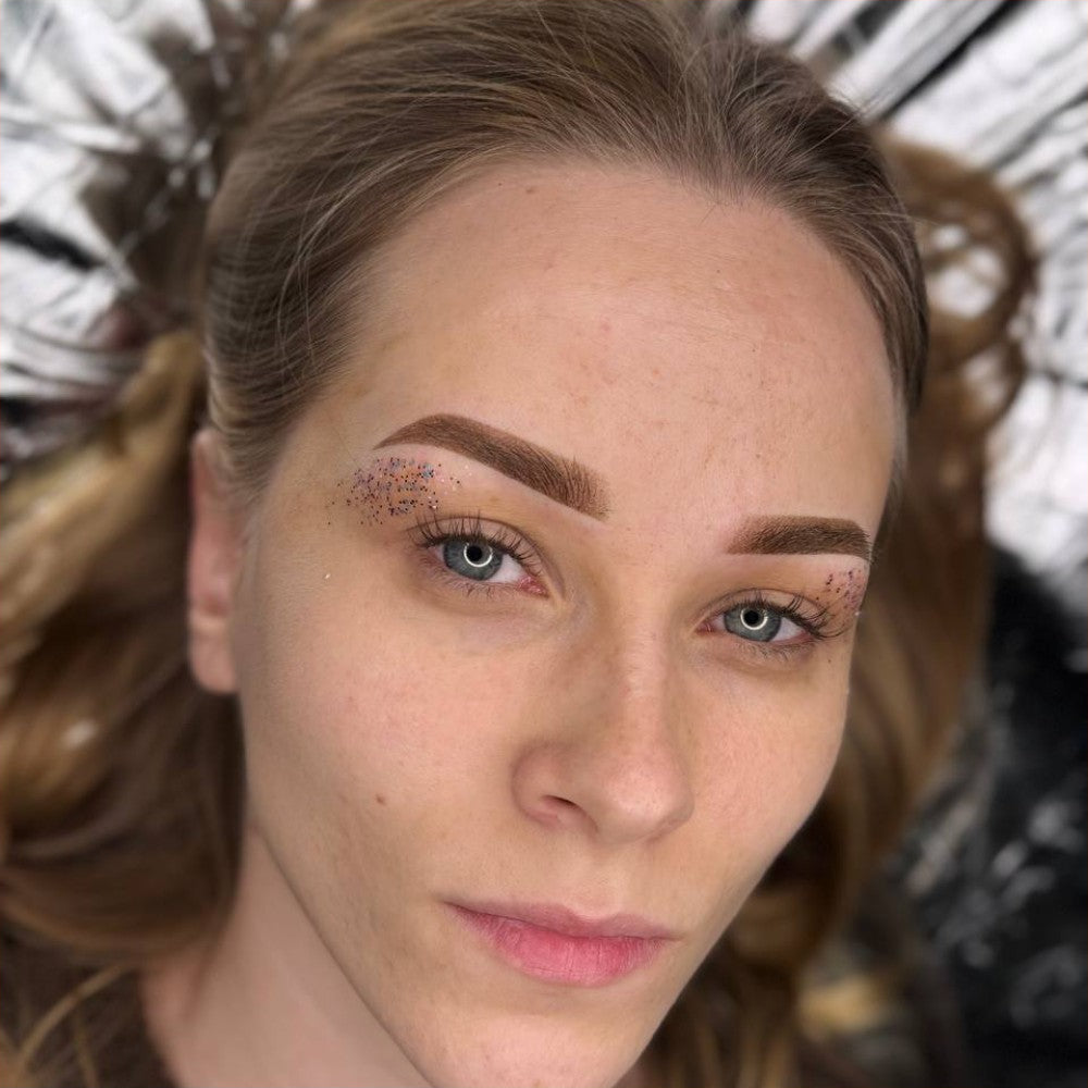 Brow PMU with a FACE Hazel, Mocco and Brick pigment mix