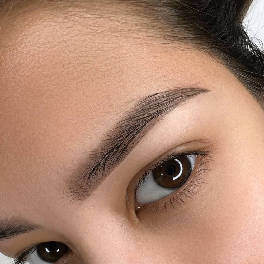 Brow PMU with FACE Mocco Hybrid brow pigment used pure