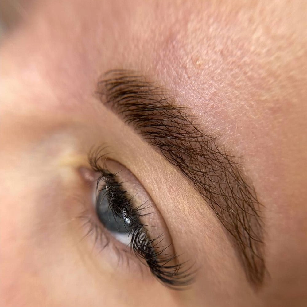 Brow PMU with FACE Mocco Hybrid brow pigment used pure