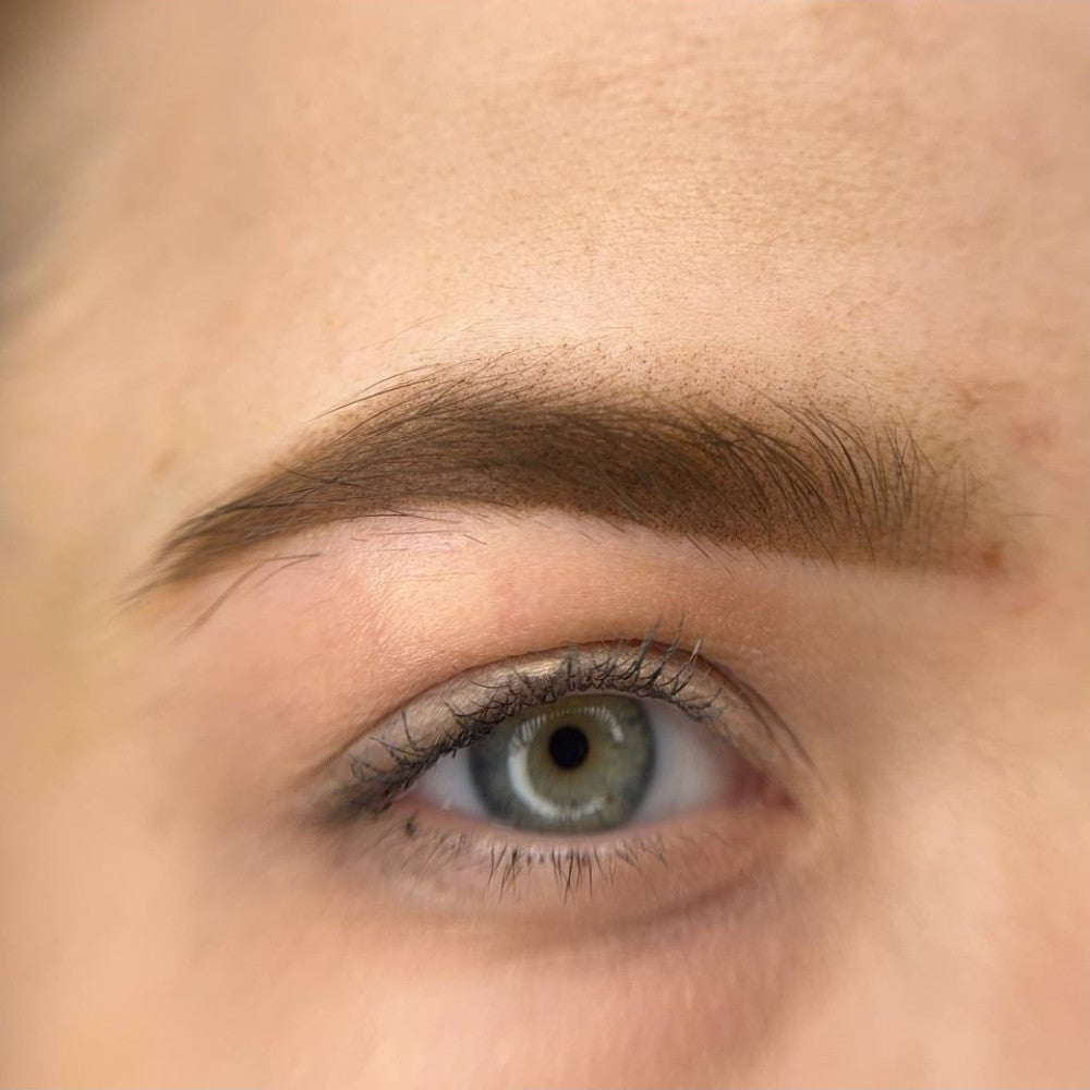 Brow PMU with a FACE Cinnamon and Hazel pigment mix