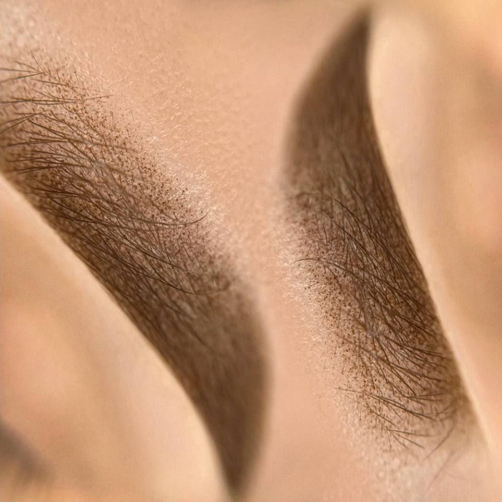Brow PMU with FACE Hazel Hybrid brow pigment used pure