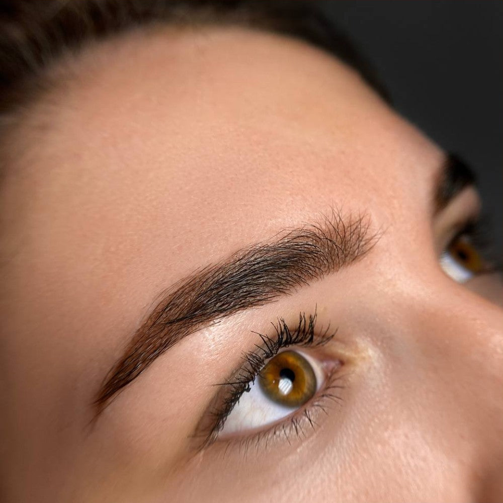 Brow PMU with a FACE Brick, Hazel and Mocco pigment mix