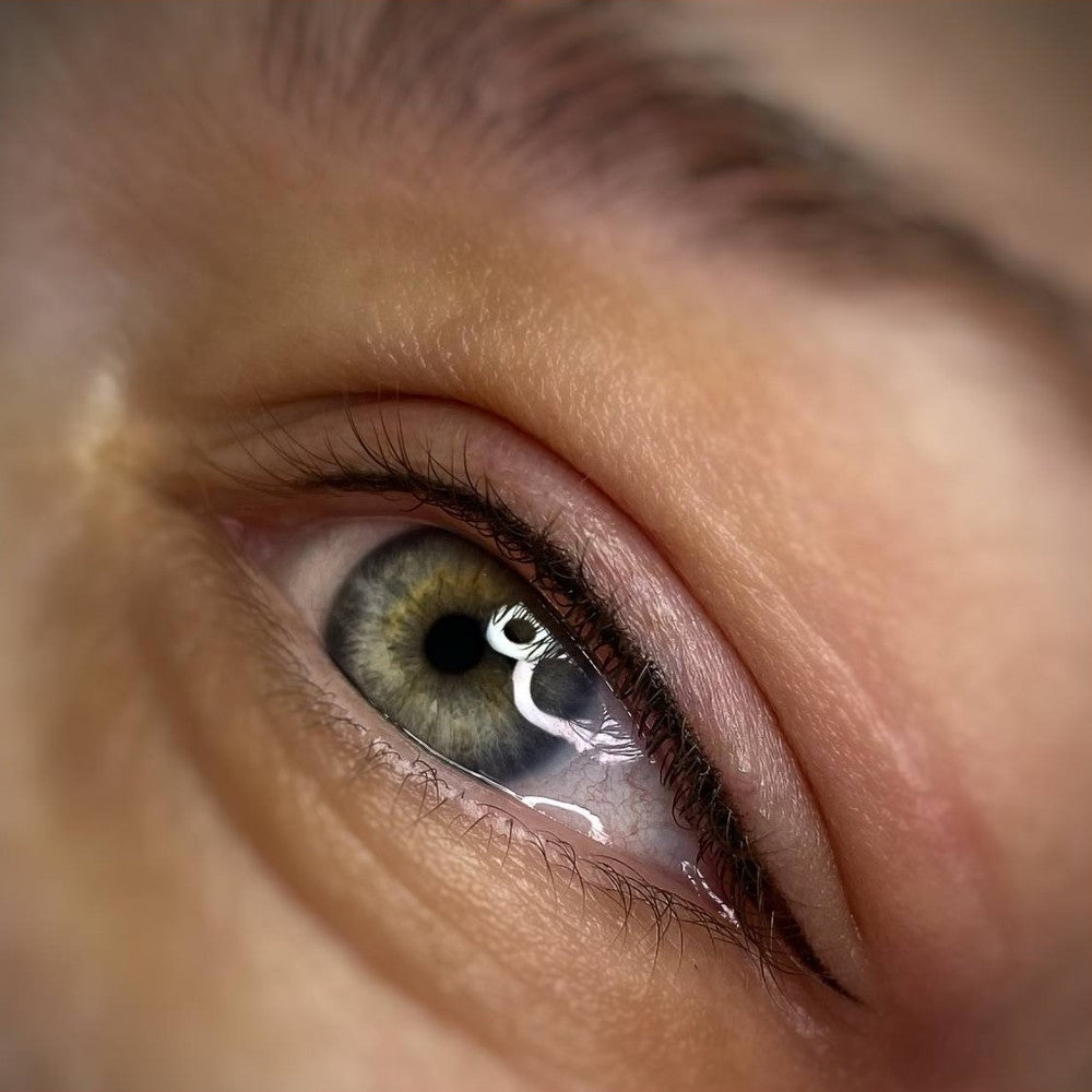 Eyeliner PMU with FACE Coal Hybrid eyeliner pigment used pure