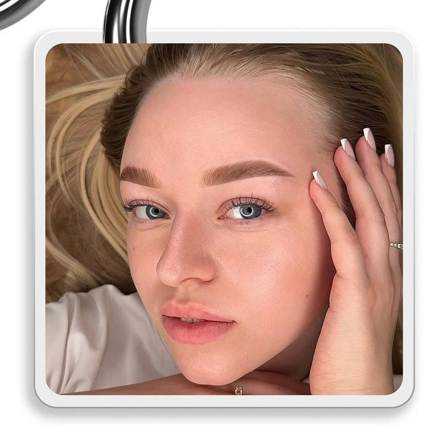 Brow PMU done with FACE Light mineral brow pigment