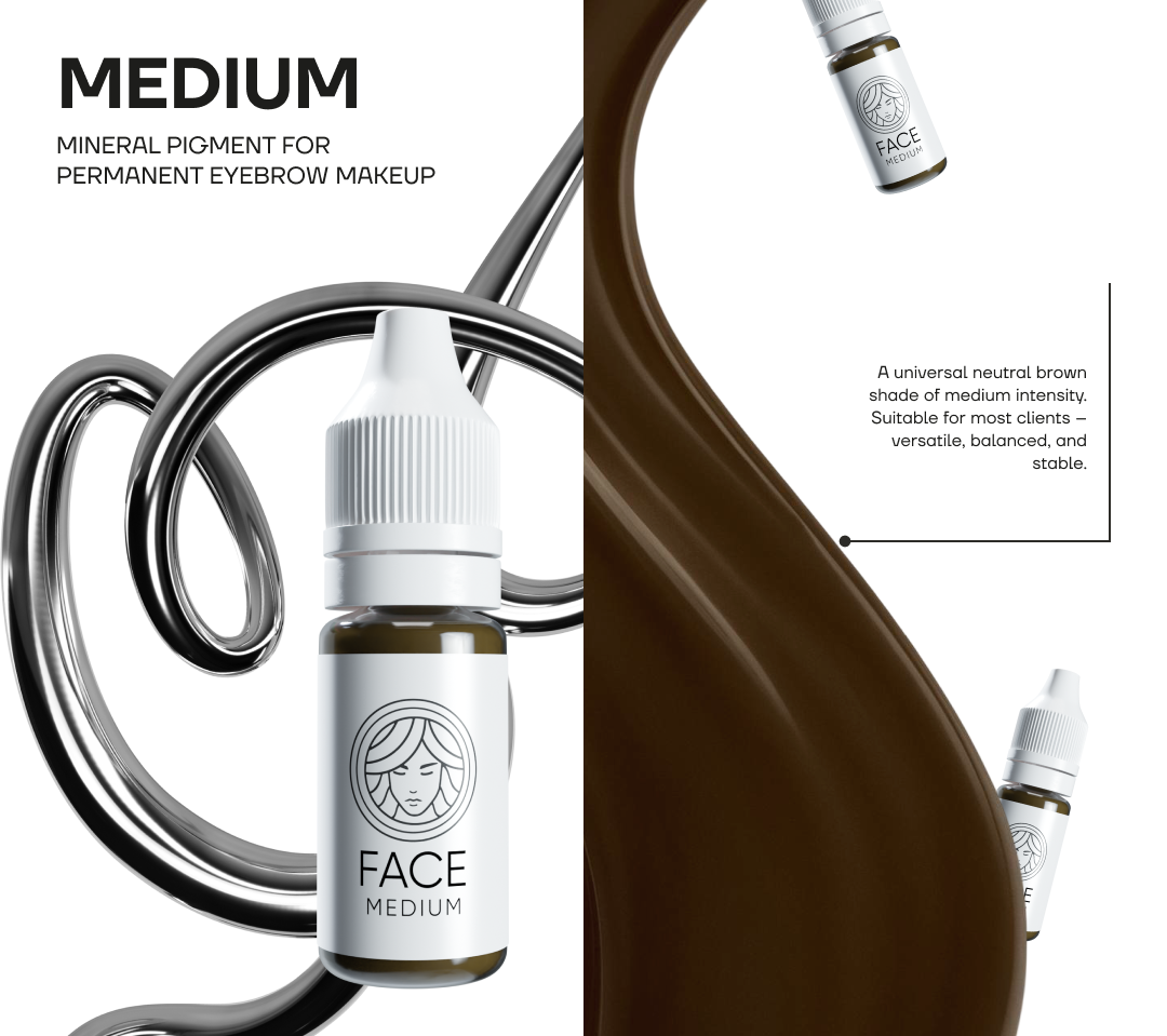 FACE Medium mineral brow pigment, product detail