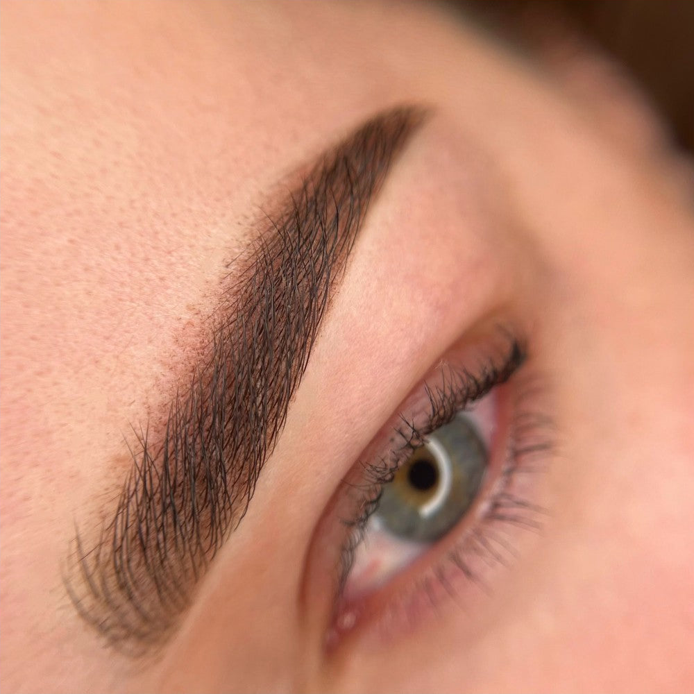 Brow PMU with a FACE Mineral Medium and Warm mix