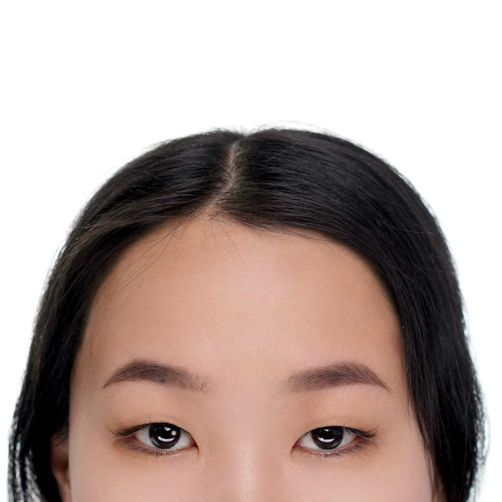 Healed brow PMU with a FACE Mineral Dark, Warm and Gold mix