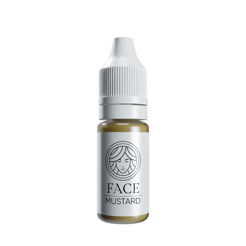 FACE Mustard hybrid brow corrector for brow PMU colour correction