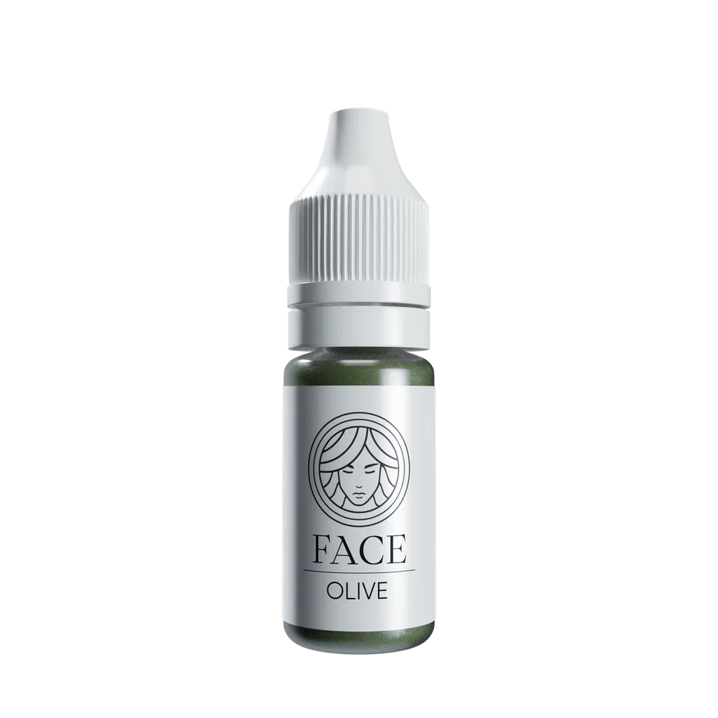 FACE Olive hybrid brow corrector for brow PMU colour correction