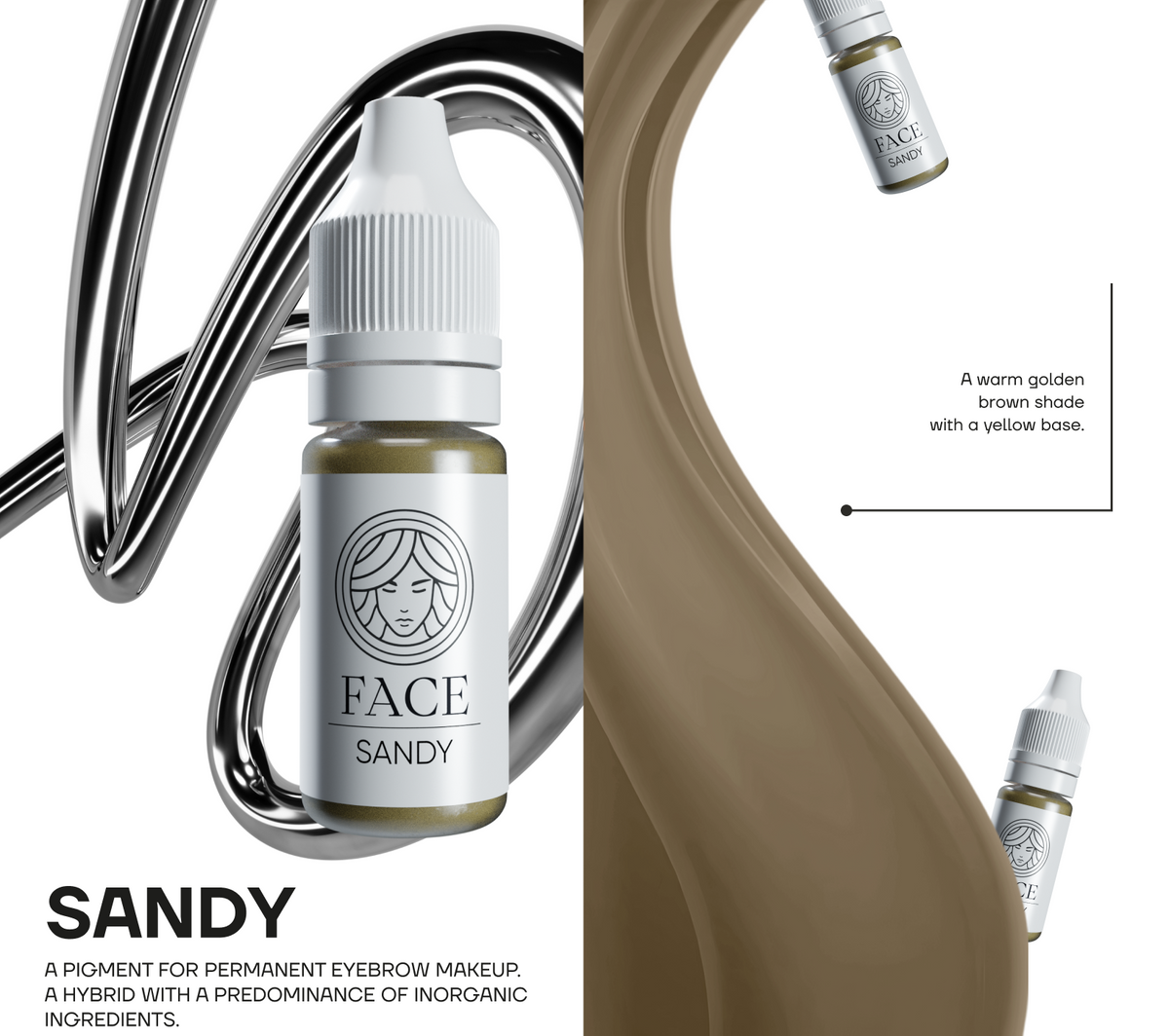 FACE Sandy hybrid brow pigment, product detail