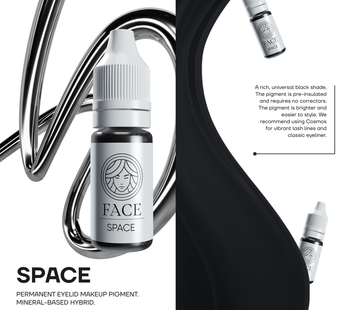 FACE Space hybrid eyeliner pigment, product detail