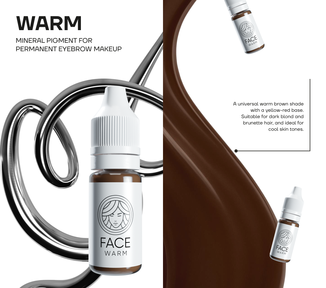 Farbton Warm aus der FACE Mineral-Augenbrauenpigment-Reihe