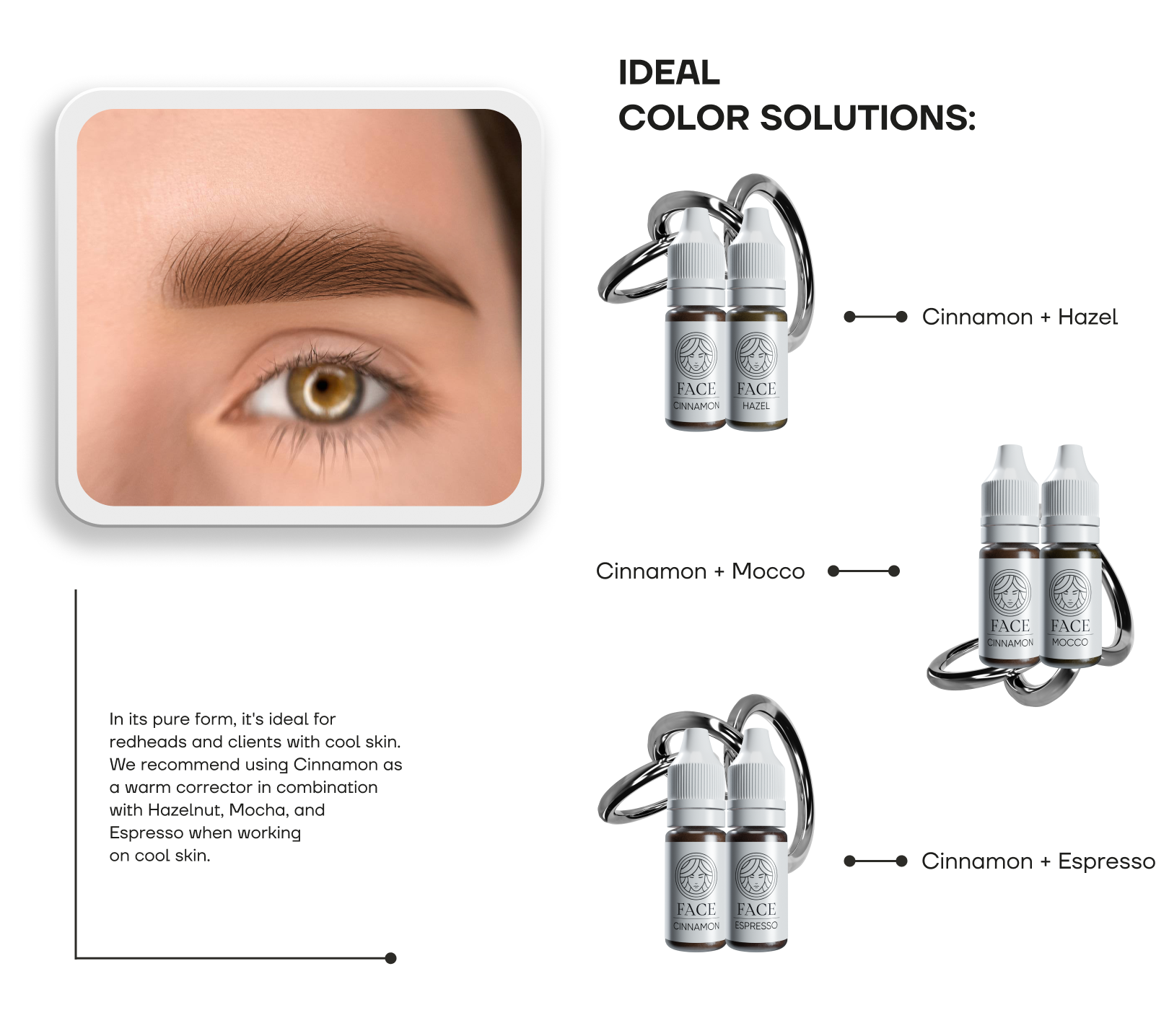 face cinnamon brow pigment