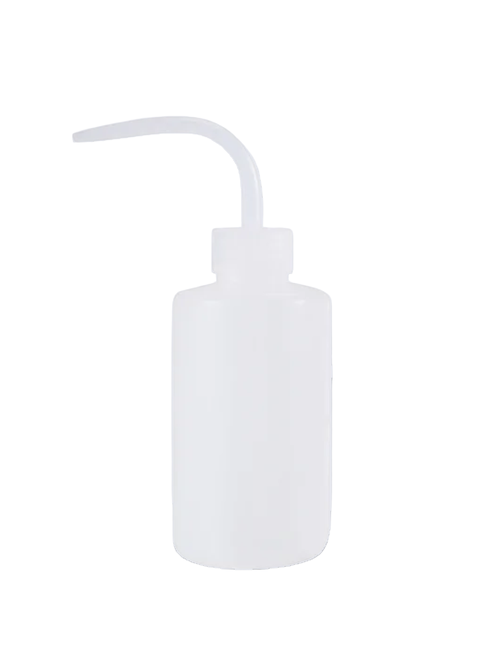 Green soap squeeze bottle, refillable dispenser for PMU cleaning solutions